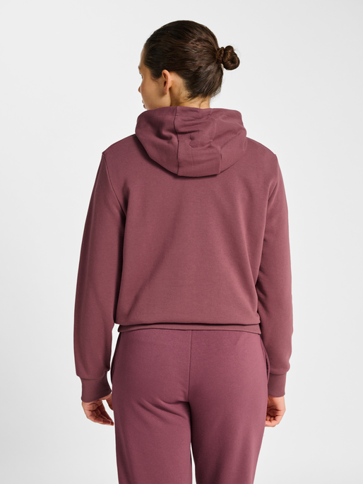 hmlPULSE W SWEAT HOODIE, NOCTURNE, model