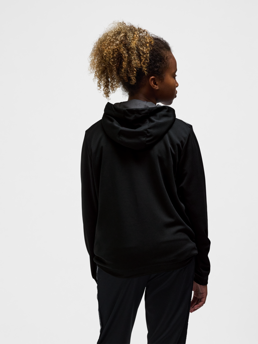 hmlAUTHENTIC PL HOODIE KIDS, BLACK, model