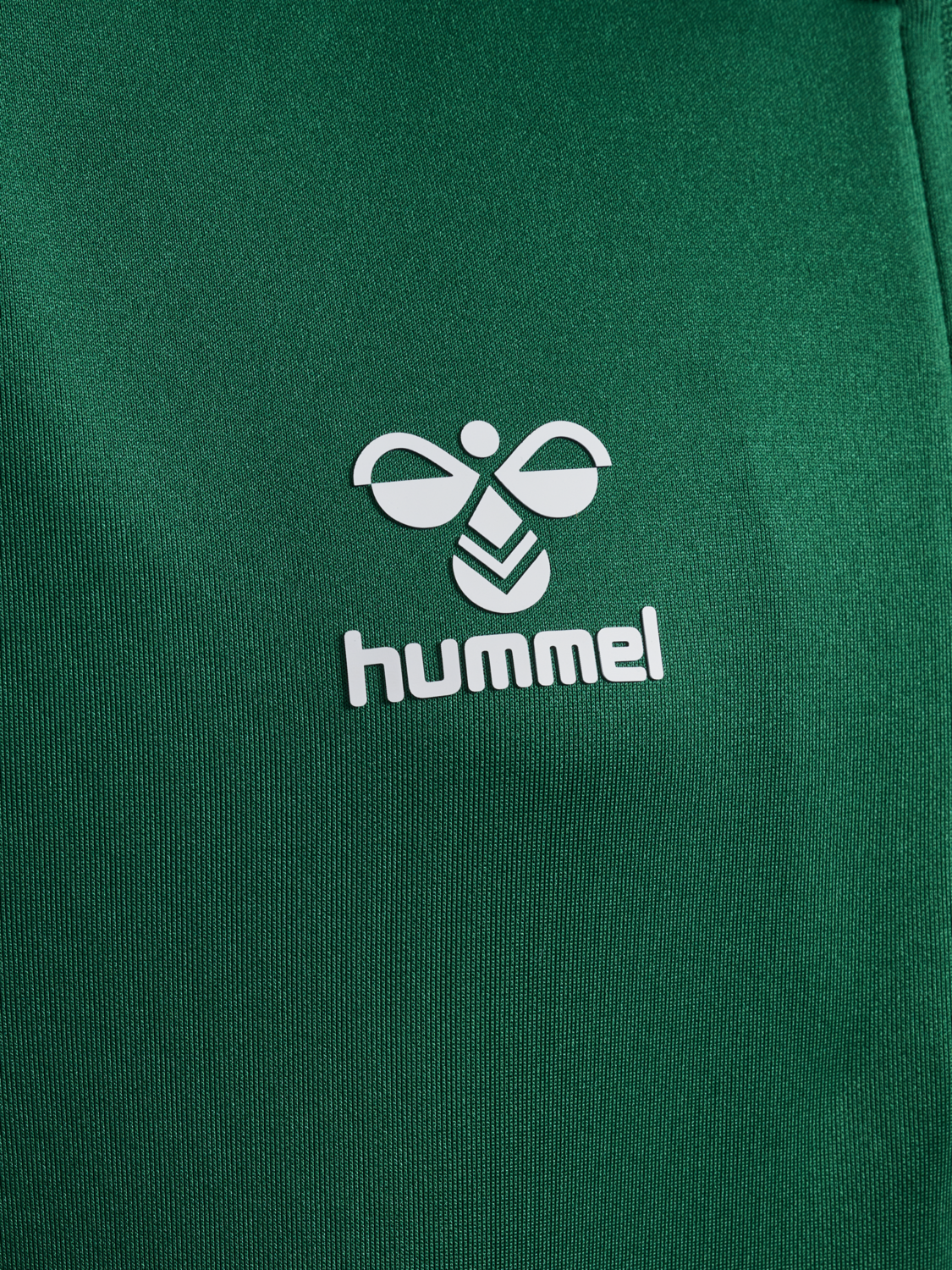 hmlCORE XK HALF ZIP POLY SWEAT KIDS, EVERGREEN, packshot