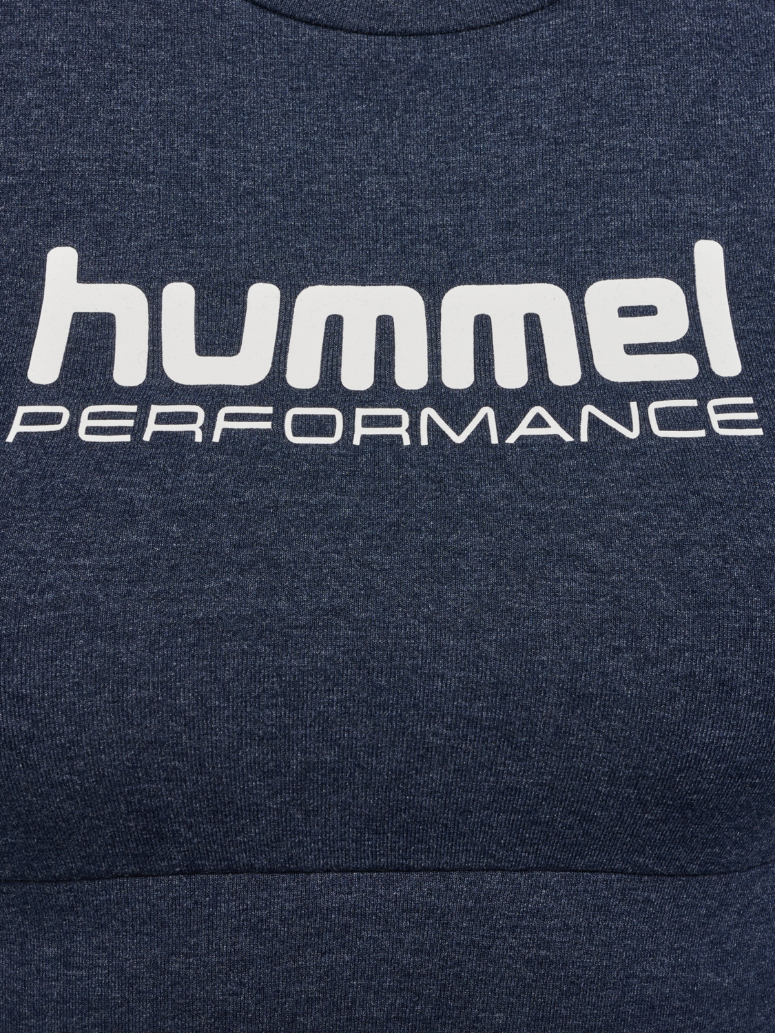 hmlPULSE LOGO LIGHT SUPPORT BRA, DRESS BLUE MELANGE, packshot