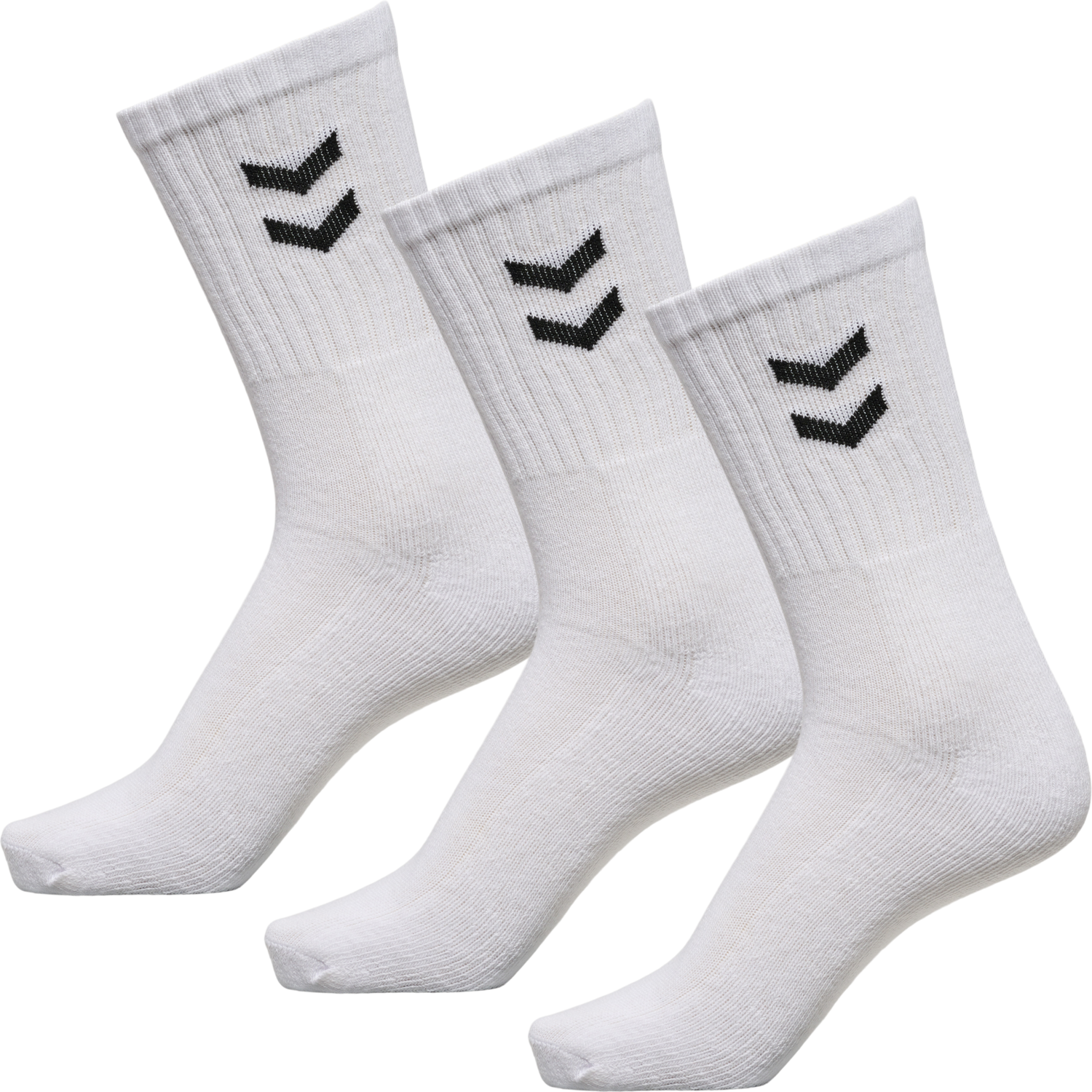 3-Pak Basisstr&oslash;mper, WHITE, packshot