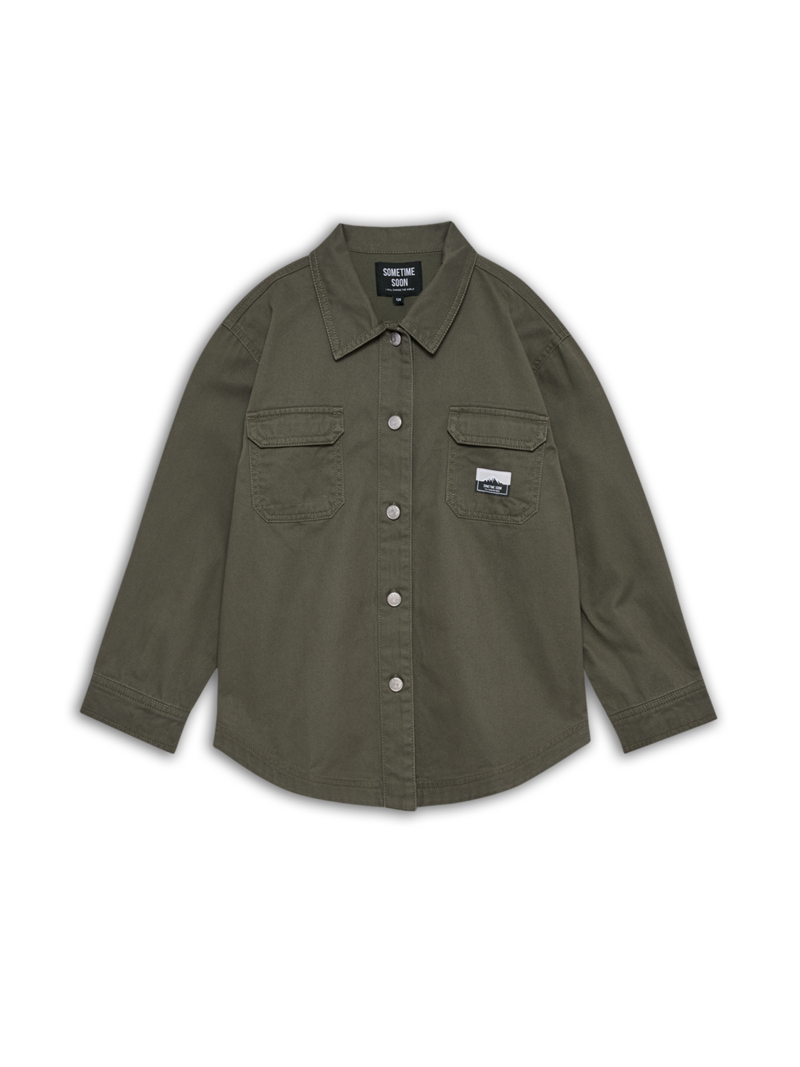 stsARK OVERSHIRT, DUSTY OLIVE, packshot